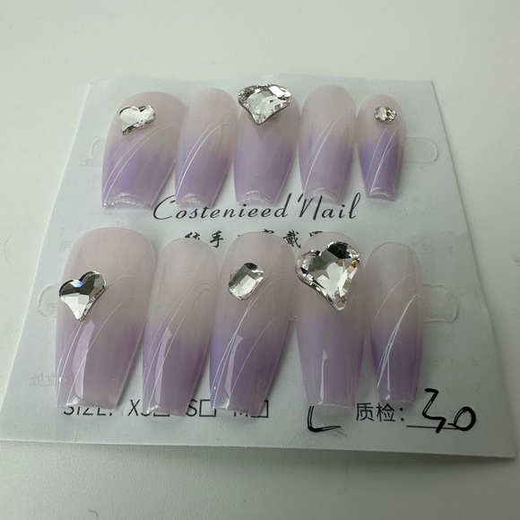 Handmade press on nails bundle of four sets size large - Picture 5 of 13